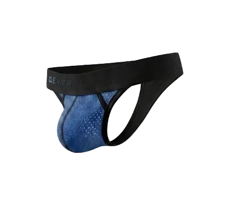 TANGA ULISES PERFORADA AZUL ACERO