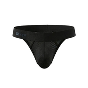 TANGA ULISES PERFORADA NEGRO
