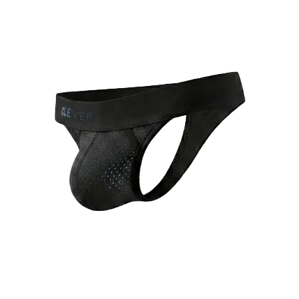 TANGA ULISES PERFORADA NEGRO
