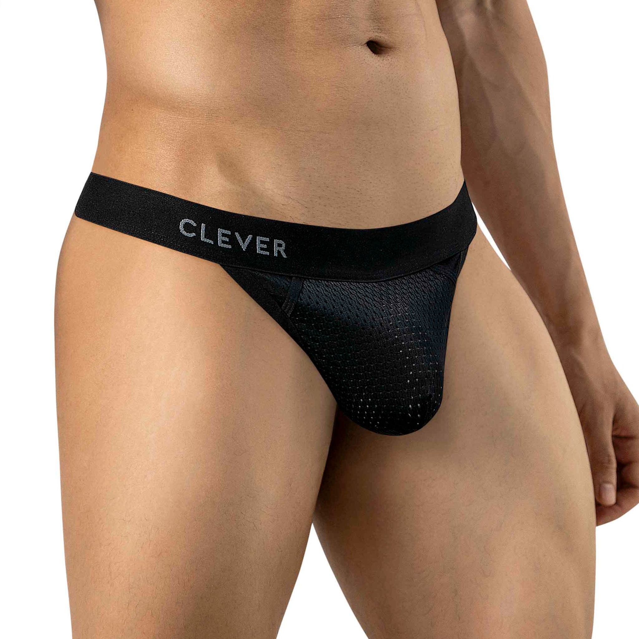 TANGA ULISES PERFORADA NEGRO