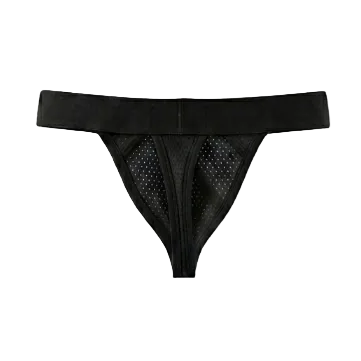 TANGA ULISES PERFORADA NEGRO