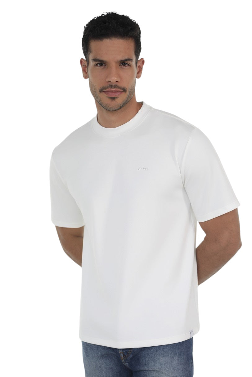 WHITE BASIC OVERSIZED T-SHIRT