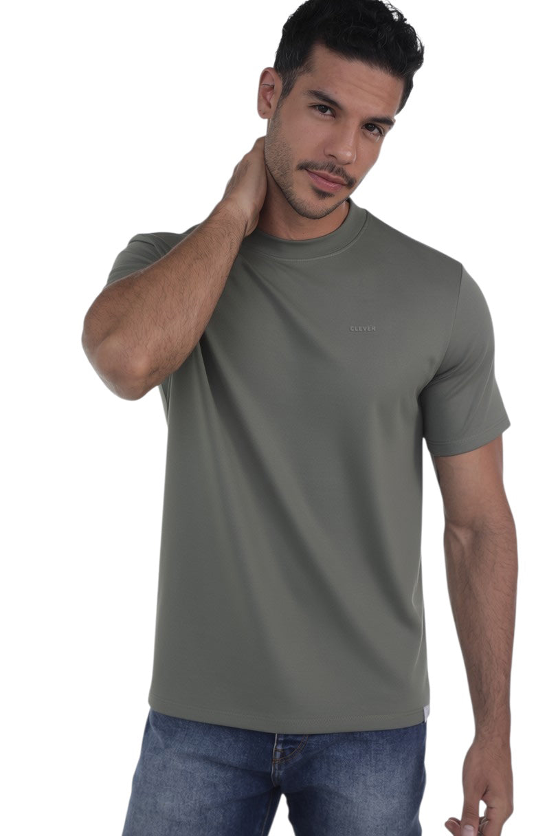 BASIC OVERSIZE GREEN T-SHIRT