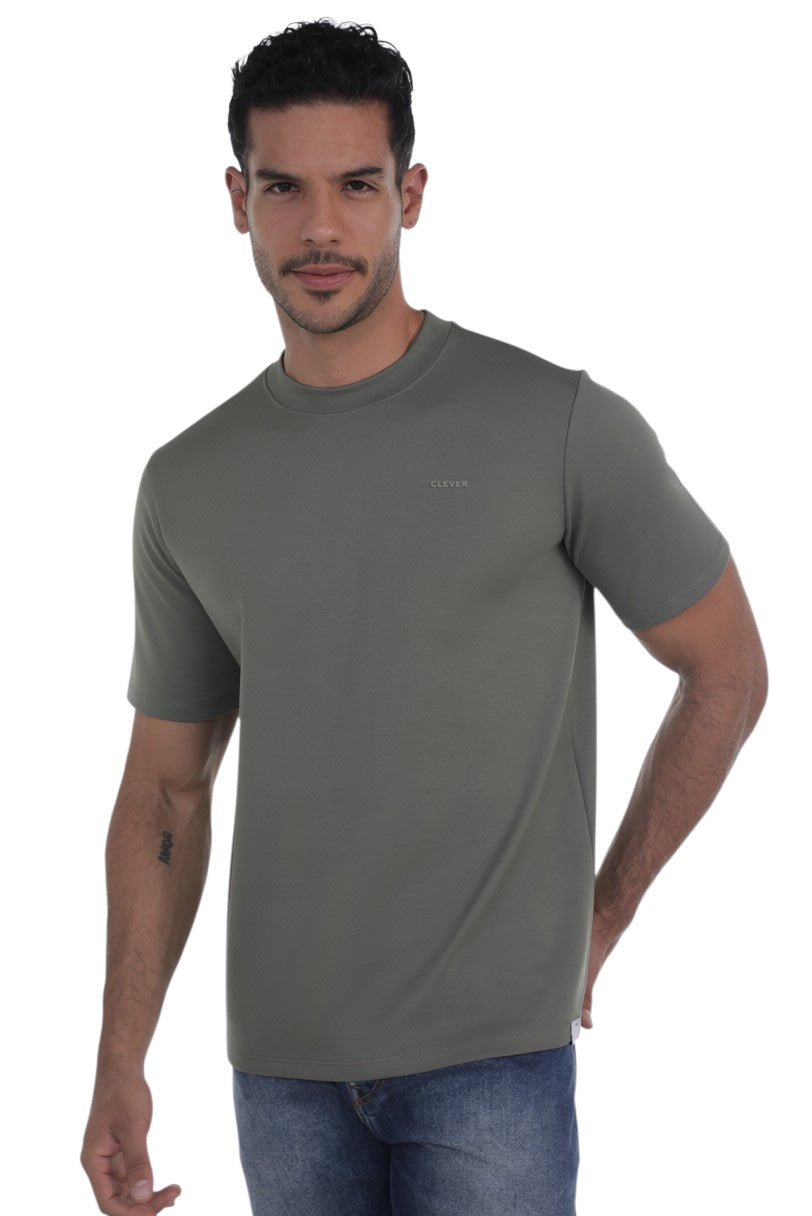 BASIC OVERSIZE GREEN T-SHIRT