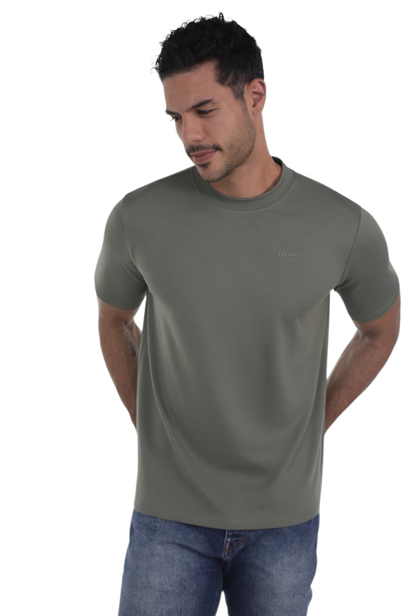 BASIC OVERSIZE GREEN T-SHIRT