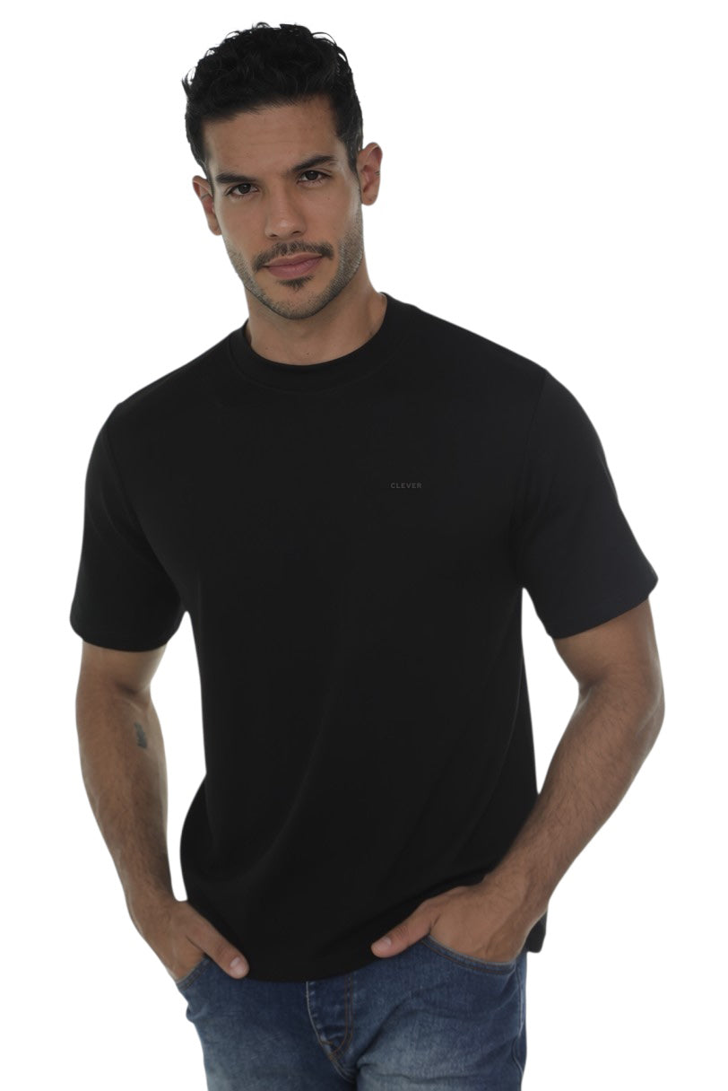 OVERSIZED BASIC BLACK T-SHIRT