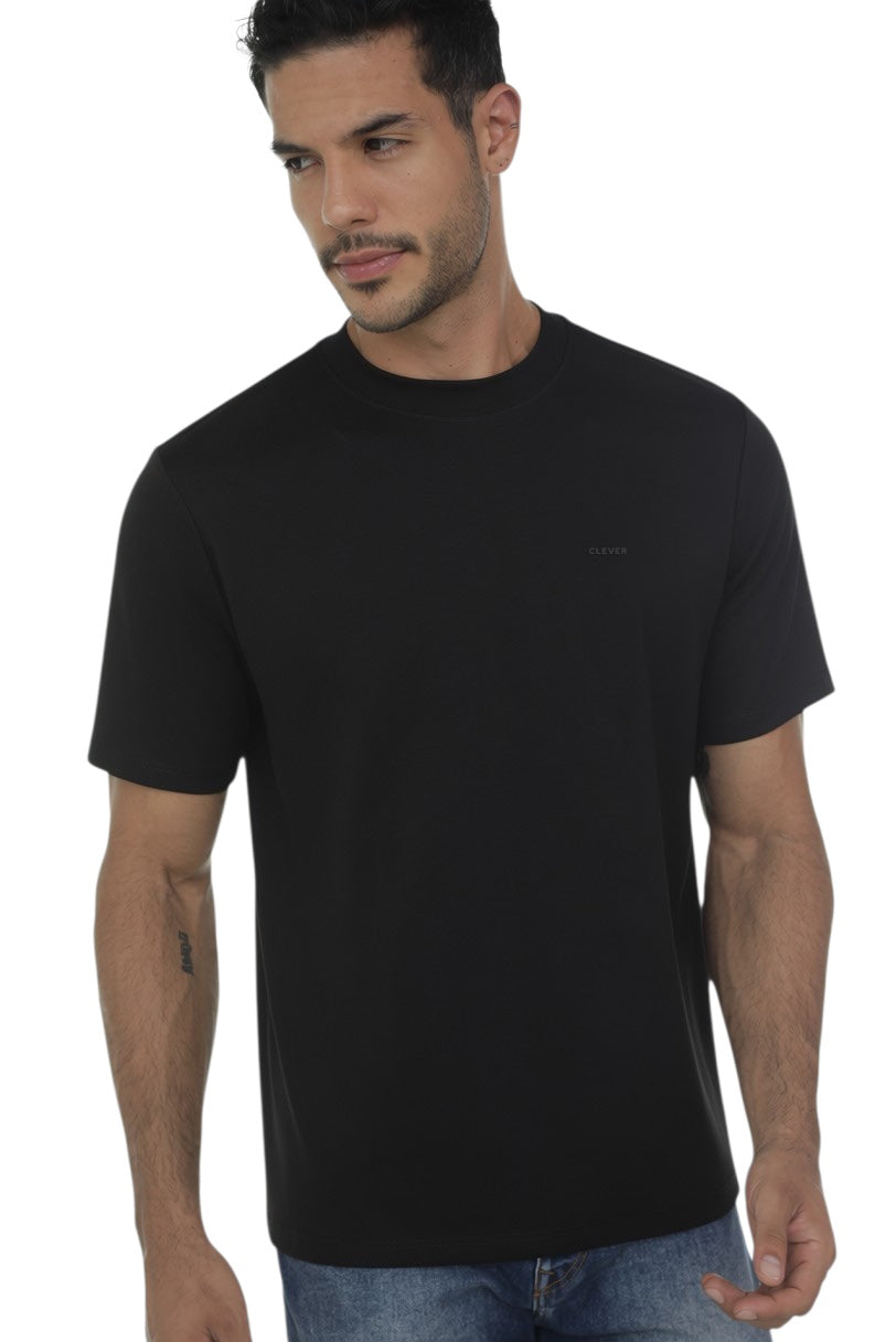 OVERSIZED BASIC BLACK T-SHIRT