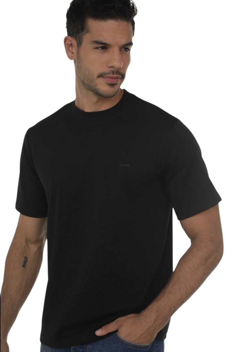 OVERSIZED BASIC BLACK T-SHIRT